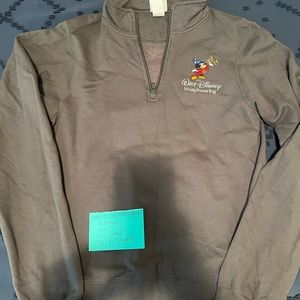 Walt Disney imagineering quarter zip grey jacket